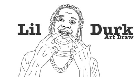 Lil Durk Coloring Sheets Pages Sketch Coloring Page