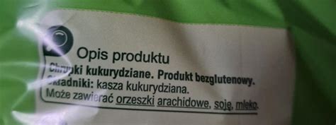 Chrupki Kukurydziane Bezglutenowe Carrefour Classic Kalorie KJ I