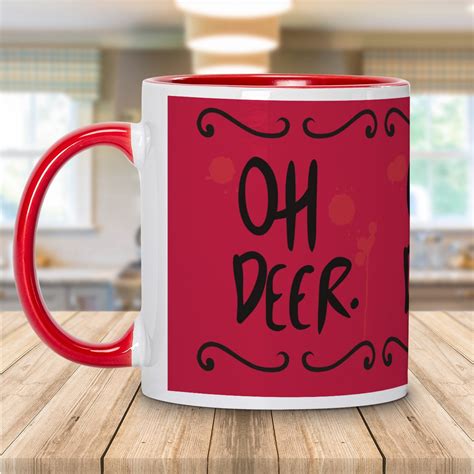 Oh Deer Mug Fan Art Alastors Mug Alastor Fanart Tea Cup Radio Demon