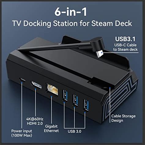 Discount On In Steam Deck Dock Rgb Light Firmware Auto Upgrade