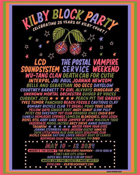 Kilby Block Party lineup (Salt Lake City, UT) : r/OutsideLands