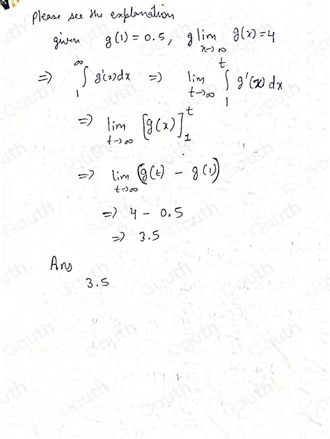 Solved If G Is A Twice Differentiable Function Where G 1 0 5 And