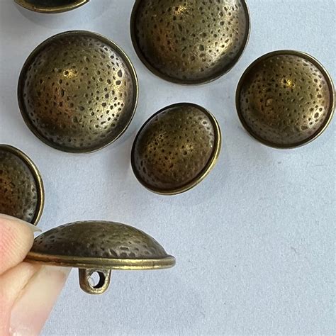 Antique Brass Metal Shank Buttonmania