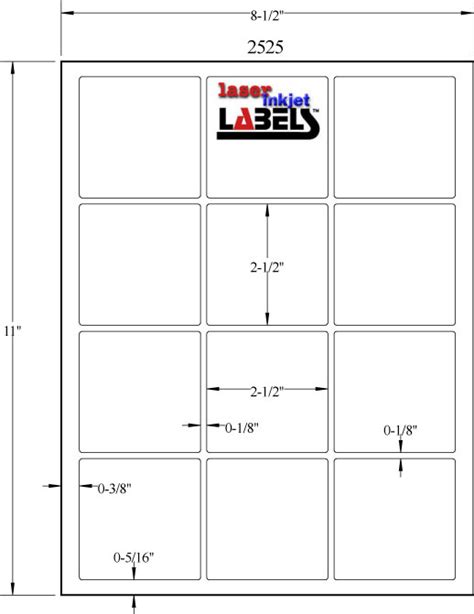 2.5" x 2.5" SQUARE BROWN KRAFT LABELS - Laser Inkjet Labels