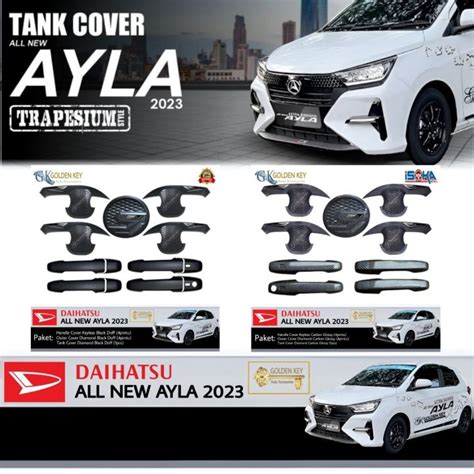 PAKET All New Ayla 2023 Type R 1 2 Cover Handle Keyless Outer Diamond