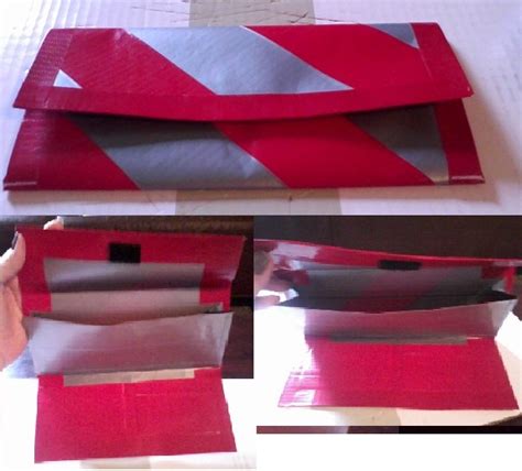 Red and silver duct tape trifold wallet | Silver duct tape, Creative ...