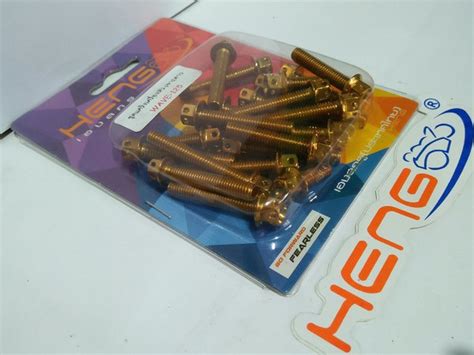 Jual Baut Probolt Flower Heng Block Kanan Kiri Supra Wave Warna