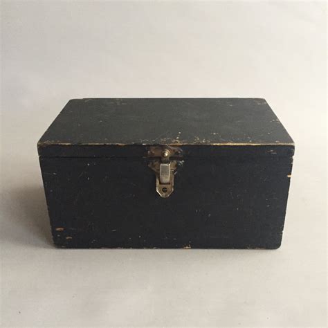 small black wooden box