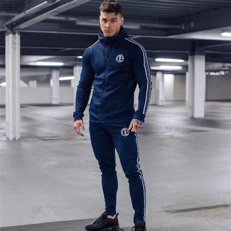 Plus Size Sport Wear Tracksuit Men Sets Running Gym Fitness