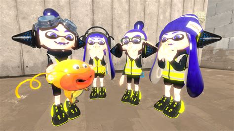 Sfm Splatoon Blue Heroes By Melika567 On Deviantart