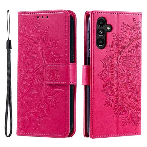 SoFetch Roze Mandala Bookcase Hoesje Voor De Samsung Galaxy A34