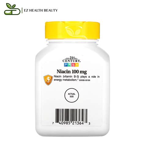 21st century niacin tablets for energy and circulatory support - 110 ...