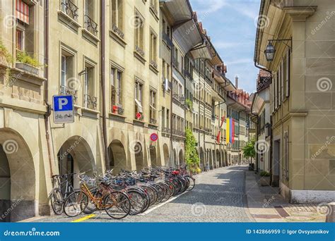 Spring on the Streets of Bern, Switzerland Stock Image - Image of ...