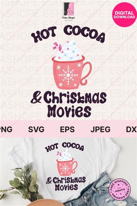 Merry Christmas Svg Hot Cocoa Png For Shirt Holiday Christmas Svg Files For Cricut Artofit