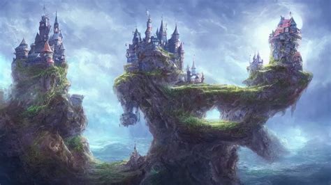 Floating Castle Fantasy Artwork Award Winning Very Stable Diffusion