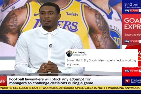 Sky Sports News Ticker Reads Gibberish On Live Tv And Fans Are In