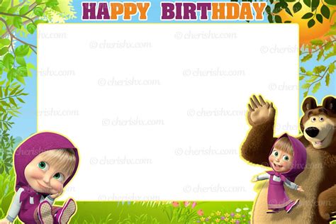 Birthday Masha And The Bear Ubicaciondepersonas Cdmx Gob Mx