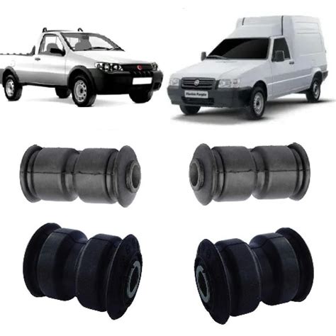 Kit Bucha Feixe Mola Traseira Fiat Fiorino Strada Zac Pe As