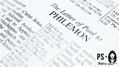 Biblein The Book Of Philemon Youtube