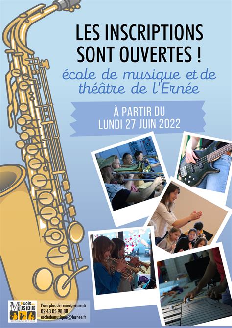 Inscriptions L Ecole De Musique Ern E