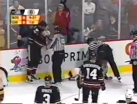 Andrei Nazarov vs. Bob Probert, October 28, 2001 - Boston Bruins vs ...