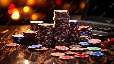 Premium AI Image | casino chips background HD 8K wallpaper Stock ...