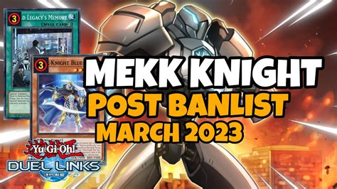 Mekk Knight Duel Links March Ranked Duel Replay And Decklist