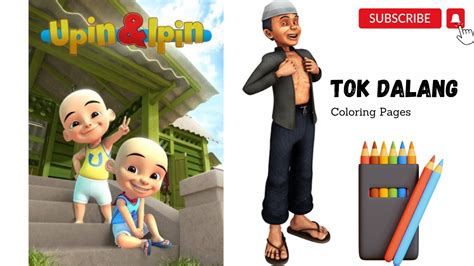 TOK DALANG UPIN IPIN COLORING PAGES YouTube