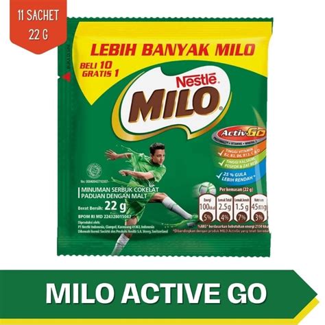 Jual Milo Active Go G Isi Sachet Shopee Indonesia