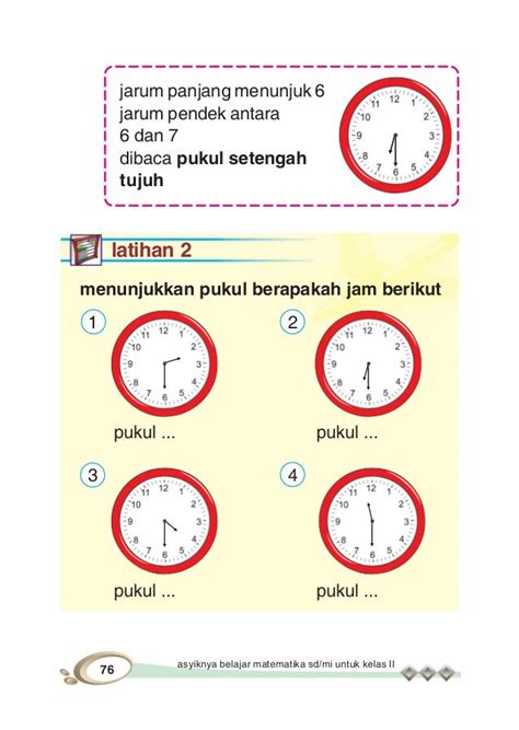 Soal Tentang Jam Kelas 2 Sd Belajar Latihan Soal Satuan Waktu Jam Menit Detik Kelas 3 Sd