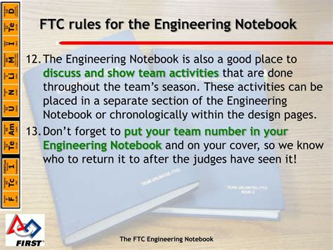 PPT - Mastering the FTC Engineering Notebook PowerPoint Presentation