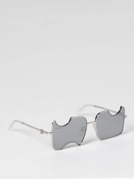 Off White Sunglasses For Man Silver Off White Sunglasses Oeri046 Salvador Sunglasses Online