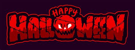 Banner De Texto Feliz Halloween Vector 11190552 Vector En Vecteezy