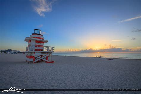 South Pointe Park Beach Miami Florida Sunrise | Royal Stock Photo