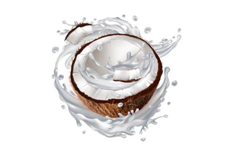 Coconut Splash Png Transparent Images Free Download Vector Files