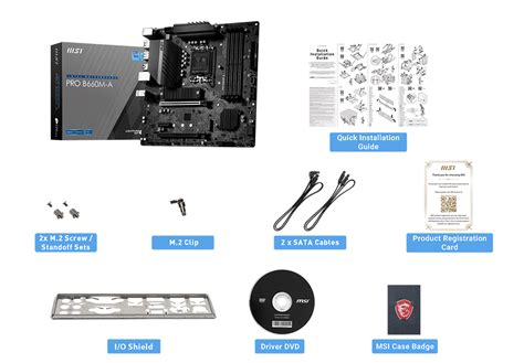 PRO B660M-A Motherboard M-ATX - Intel 12th Gen Processors