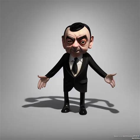 A Hyprerealistic Sculpture Of Mr Bean Octane Render Stable