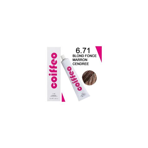 Coloration cheveux Coiffeo 6 71 Blond foncé marron cendré