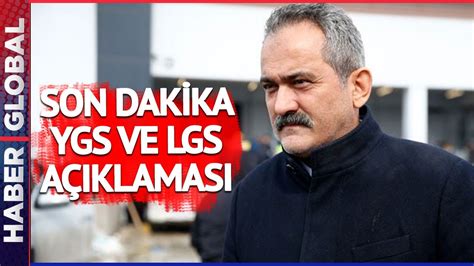 SON DAKİKA Milli Eğitim Bakanı Özer den YKS ve LGS Açıklaması Geldi