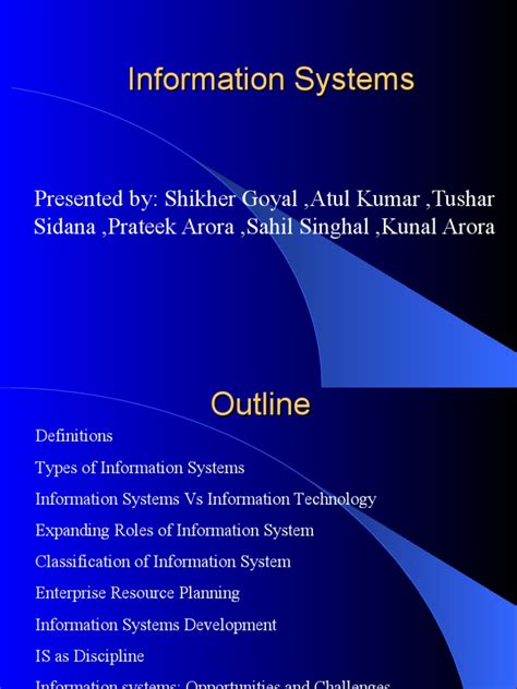 Information Systems Presentation Final