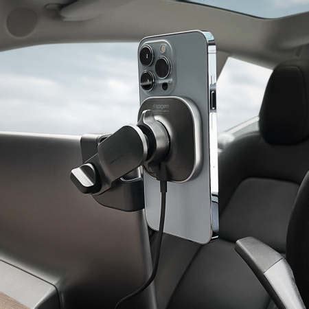 Spigen OneTap Pro Screen Mounted MagSafe Wireless Car Charger For Teslas