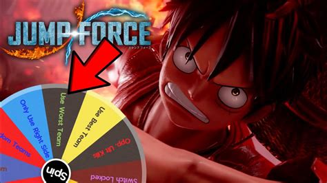 Doing Whatever The Wheel Lands On In This Game Jump Force Youtube