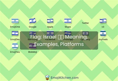 🇮🇱 flag: Israel emoji meaning, info, stats - EmojiKitchen