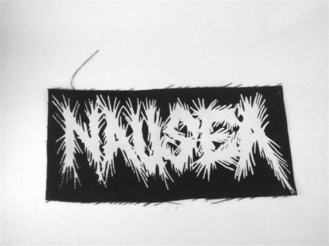 Nausea Band Logo Patch Crust Punk Thrash Metal By Xdispatchx