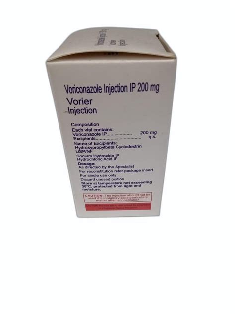 Vorier Voriconazole Mg Injection Single Glass Vial Treatment