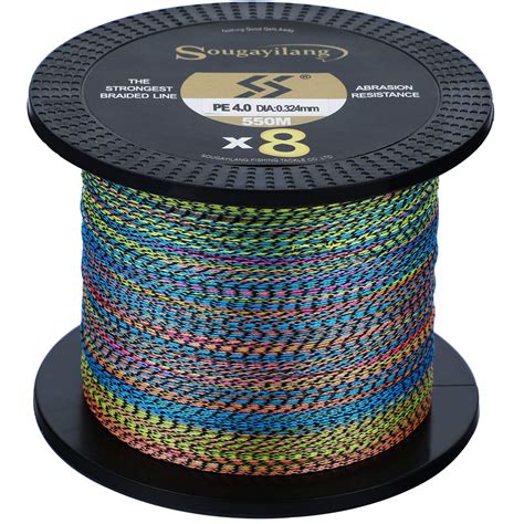 Sougayilang 8 Strands Braided Fishing Line 17LB 170LB Abrasion