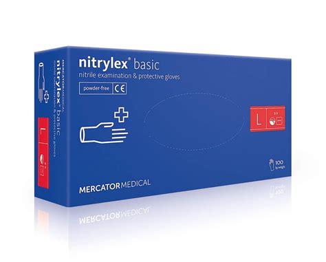 Купить Перчатки нитриловые NITRYLEX BASIC L / 100шт, цена 526 ₴ — Prom ...