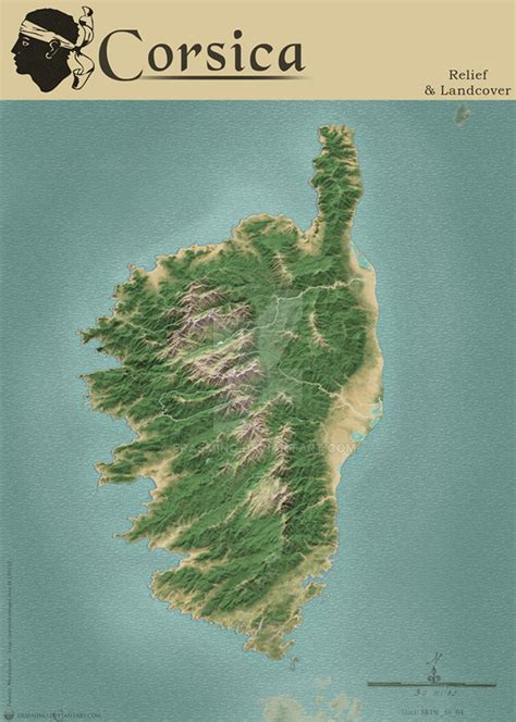 Corsica map by erasmino on DeviantArt