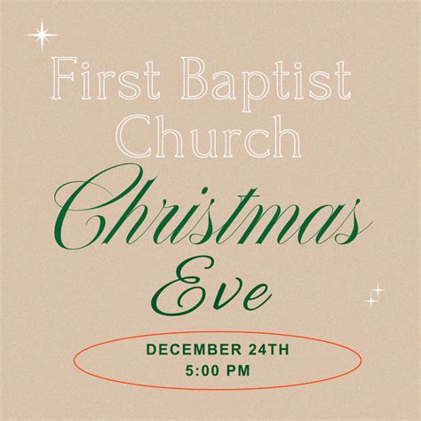 Christmas Eve Service | First Baptist Church Sterling Heights