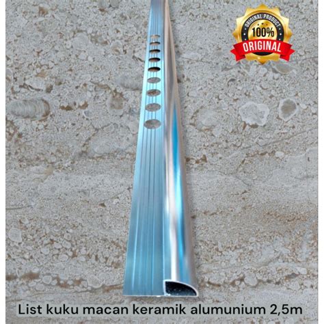 Jual Kuku Macan Tile Trim Corner Trim Bon Bon Aluminium Kuku Macan